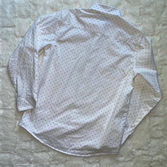 Boys Cotton white bottom up Dress shirt size 14 - Picture 3 of 5